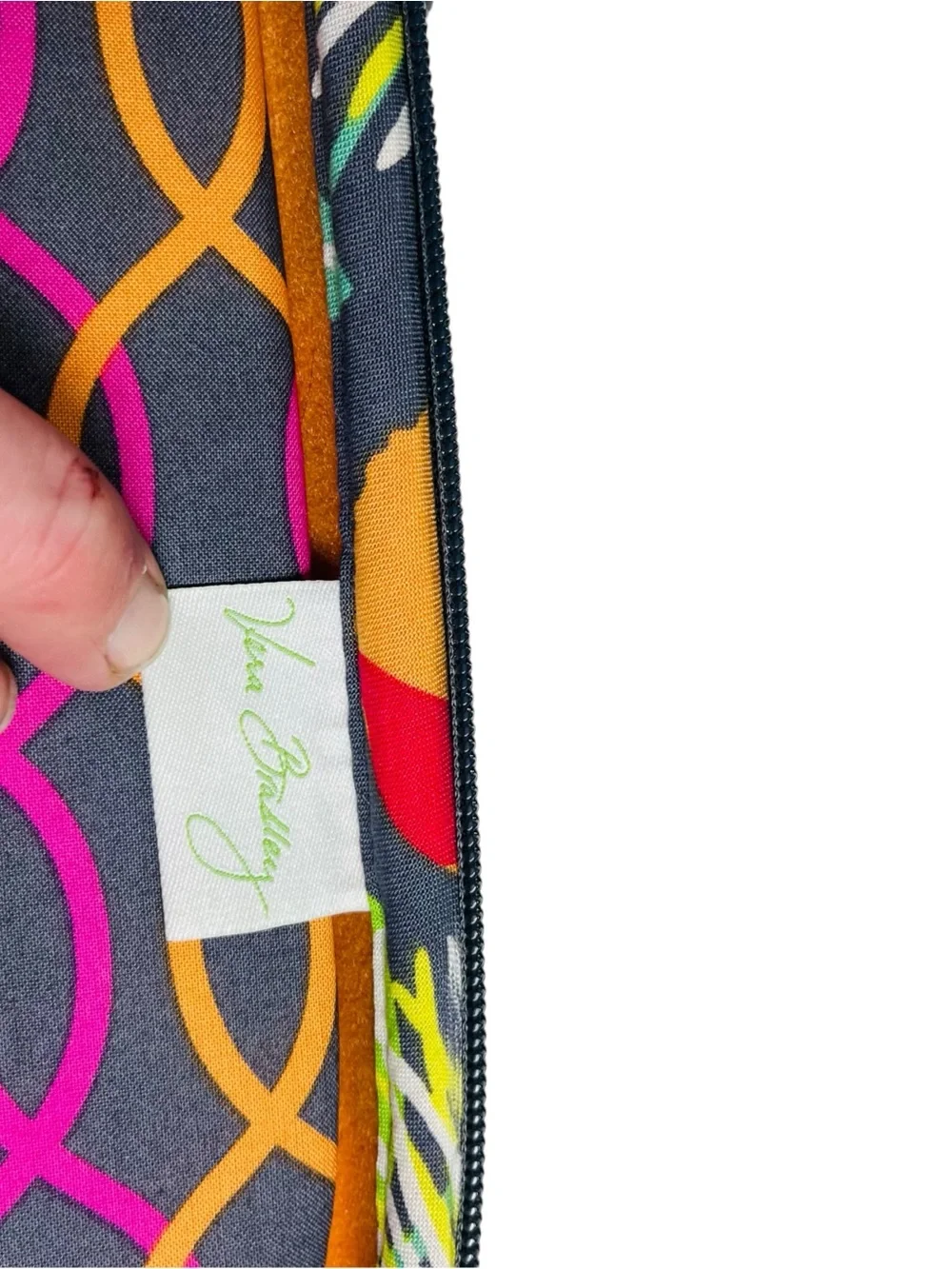 Vera Bradley Jazzy Blooms Hard Case Large Laptop Workstation Bag Crossbody 17
